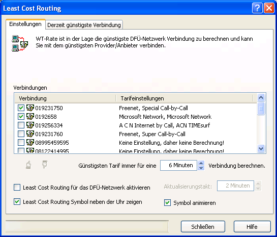 WT-Rate - Least Cost Router